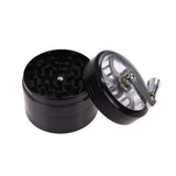 40mm Metal Grinder and Crusher: 4-Layer Hand Crank with Metal Handle - Suitable for Grinding Herbs, Spices, Cinnamon, Ginger