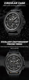 Original NAVIFORCE Business Luxury Leather Strap Men Watches Sports Chronograph Watch for Man 3ATM Waterproof Quartz Wristwatch