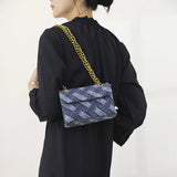 Women's K-G Shoulder Bag For High Quality Braided Denim Chain Crossbody Bag Designer Luxury Handbag Brand Ladies Bag