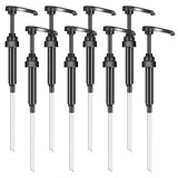 Coffee Syrup Pump Dispenser, 8 Pack of Syrup Pump for 750ml/25.4 oz Syrup Bottle, Gold Pumps for Coffee Syrup Bottle