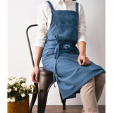 Cotton Denim Aprons Gardening Coffee Shop Kitchen Cooking Baking BBQ Cleaning Painting Restaurant Stylish Design Florist Apron