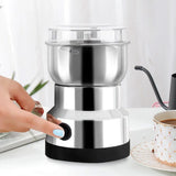 Electric Coffee Bean Grinding Grinder Multipurpose Kitchen Cereal Nuts Beans Spices Grains Grinding Tool for Home Office Outdoor