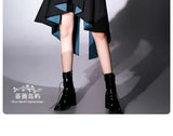 Original Dark Goth Prince Clothing Set New Spring Summer Women's Cool Black Shirt Irregular Vest Shorts 3 Piece Suit Outfits