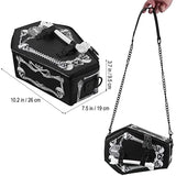 Vampire Coffin Purse Coffin Gothic Punk Handbag Halloween Shoulder Bag Ladies Crossbody Birthday Gift