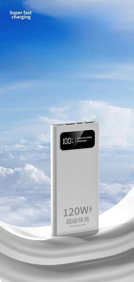 BCAK New 120W Super Fast Charging Power Bank | 20000mAh Large Capacity Portable Mobile Power Supply