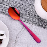 8 Colors Tea Spoons Stainless Steel Coffee Spoon High Quality Dessert Cake Fruit Spoons Gold Small Snack Scoop Dinnerware Tools