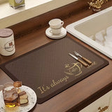 Minimally Styled Coffee Machine Mat and Anti Slip Mat Kitchen Mat Kitchen Water and Anti Slip Mat Mat Kitchen Dining Mats