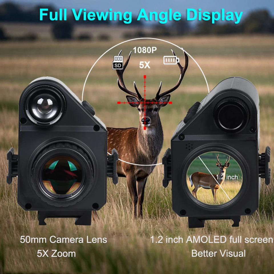 Tactical FAST Helmet NVG Night Vision Device, Hunting Riflescope IR Night Vision, Outdoor CS Shooting Training Sight Digital Cam