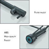 Kitchen Sink Faucet Pull Down Hot and Cold Water Mixer2 Mode Tap with Dual Spout 360 Rotation Flexible Deck Mounted