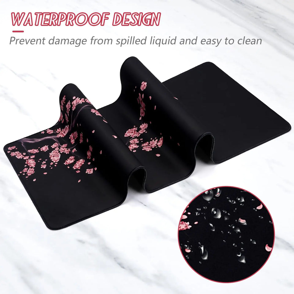 1PC Large Mouse Pad, Office Gaming Table Mat, Non-slip Rubber Base Washable Mouse Pad For Work, Gaming And Office