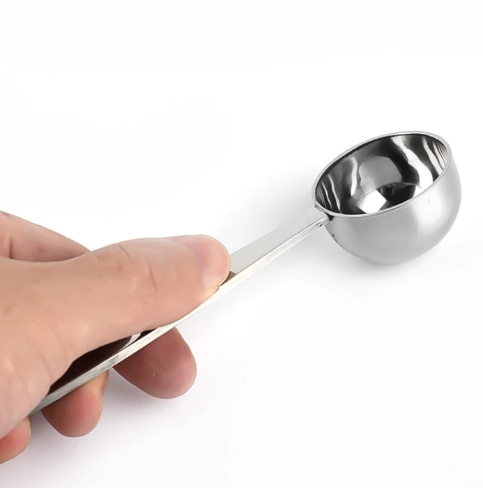 Stainless Steel Stand Tamper Spoon Tools 2 In 1 Coffee Scoop Portable Coffee Powder Measuring Scoops