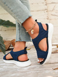 Summer Wedge Sandals for Women 2026 New Fashion Non Slip Beach Shoes Woman Lightweight Casual Platform Plus Size Sandals Women