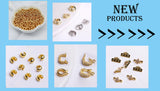 18k Gold Plated Spacer Beads For Bracelet Making,Separators For Beads,Jewelry Fittings,DIY Jewellery Making Supplies Wholesale