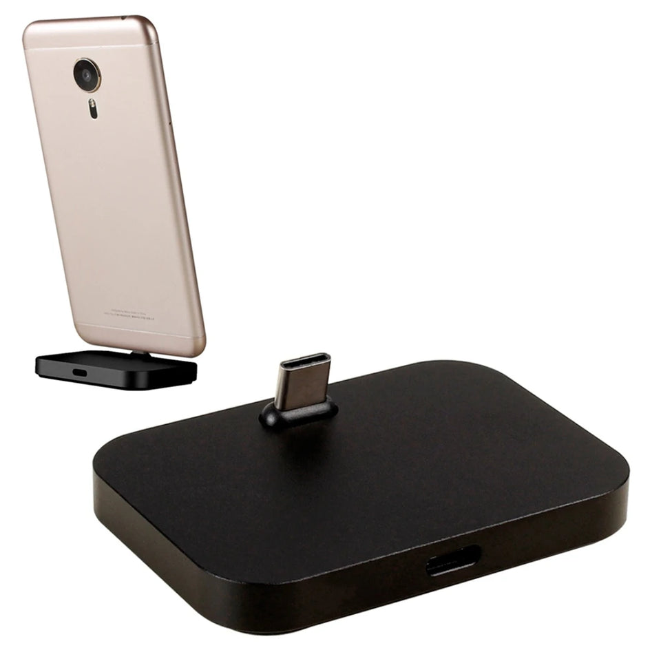 Type-C Aluminum Alloy Desktop Station Dock Charger for LG / Google/ Nokia/ Huawei/ Microsoft/ Xiaomi/ OnePlus/ Letv/ Meizu