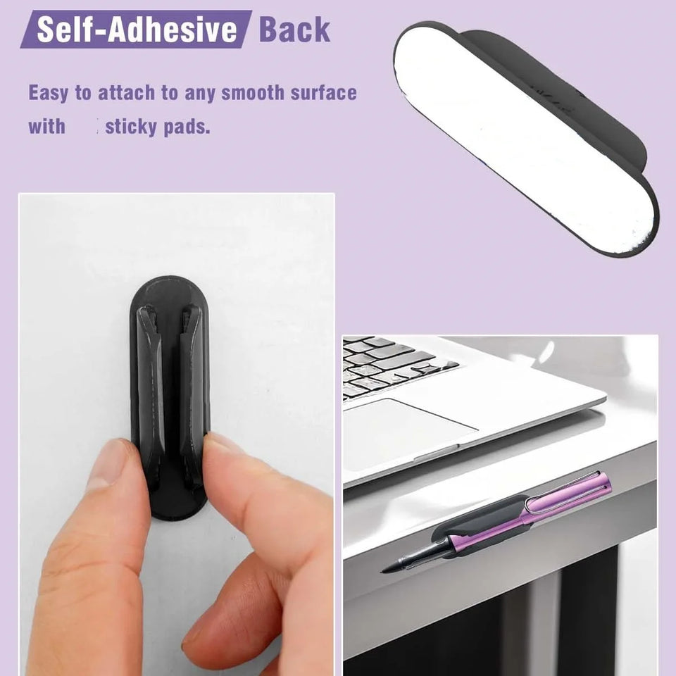 Desk Organizer Anti-Lost Adhesive Holder Pencil Holder Adhesive Stationery Organizer For Home Teacher Student