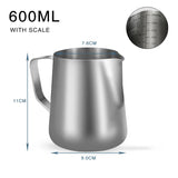 Coffee Milk Frothing Pitcher Stainless Steel Espresso Steaming Barista Latte Frother Cup Cappuccino Milk Jug Cream Froth Pitcher