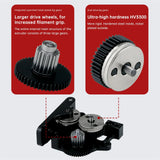 Dual Gear Extruder HGX-LITE-Extruder Hard Steel Reduction Gear With High Speed Motor for CR10 CR 10S Ender 3 V2 3D Printer Parts