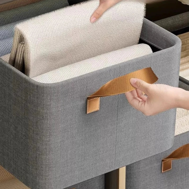 Premium Closet Organizer Box for Clothes And Pants - Layered Storage Basket for Neat Wardrobe Home Must-Have