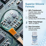 Waterproof Silicone Conformal Coating PCB Protection Lacquer Anti-corrosion Insulation Varnish with Brush for Electronic Repair