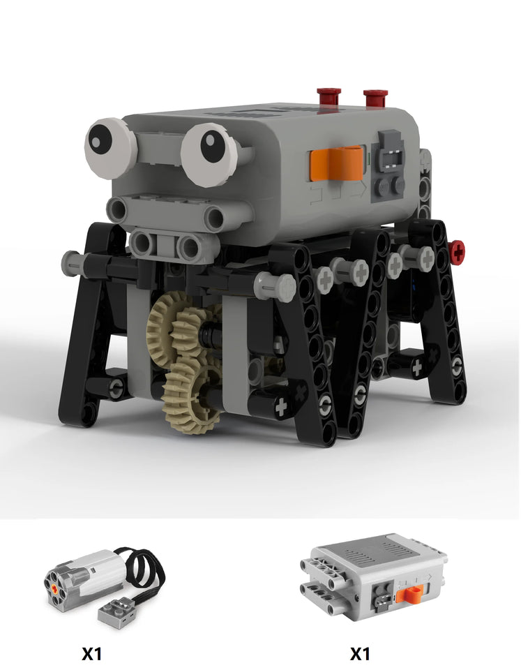 Technical Electric MOC Building Blocks 6-Leg Walking Robot RC Omnidirectional Robot Model DIY  bricks blocks Toy for kids