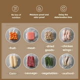 Small Automatic Vacuum Sealing Machine Food Saver Compact Fully Automatic Plastic Sealing for Cooked Food and Food Preservation