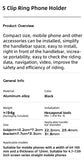 ROCKBROS Bike Phone Holder 360° View Bicycle Phone Holder for 4.7-7 inch Mobile Phone Moto Motorcycle Bracket Shockproof Bracket