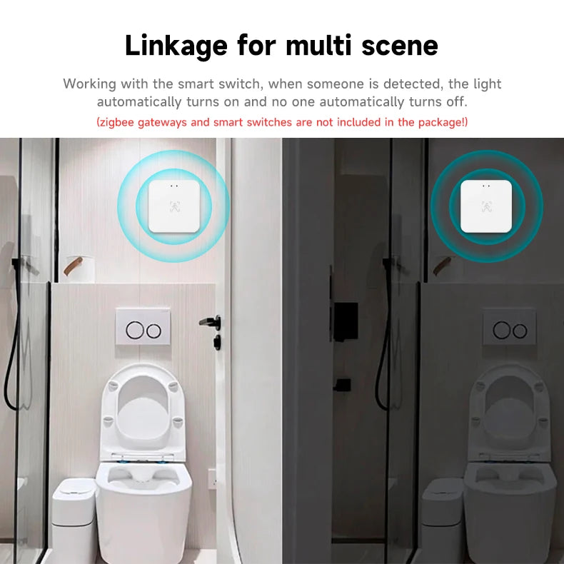 Tuya Wifi Presence Sensor 24Ghz Tuya zigbee motion sensor ZigBee Devices Presence Detector APP Smart Home Security Protector