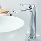 Brass Core Modern Bathroom Sink Faucet Single Handle Deck Mounted Wash Basin Water Tap Hot And Cold Water Mixer