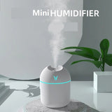 Portable Essential Oil Diffuser & Humidifier – 250ml USB-Powered Mute Mist Maker with Color-Changing Night Light (BPA-Free)