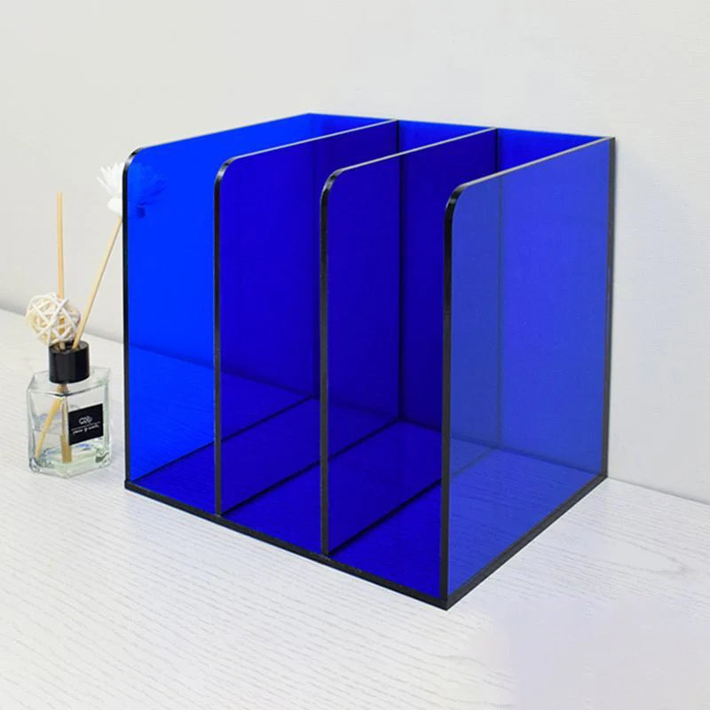 Acrylic File Organizer for Desk,File Holder for Home Office,Book Organizer for Letter,Document,Notebook,Binder,Purse,Mail