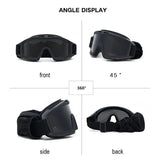 Explosion Proof Shooting Tactical Goggles Anti-impact CS War Game Airsoft Paintball Hunting Mounteering Goggles Glasses