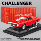 1:32 Scale CHARGER 1970 Alloy Diecast Model Car Pull Back Mini Vehicles Toys for Kids Lovers Collection