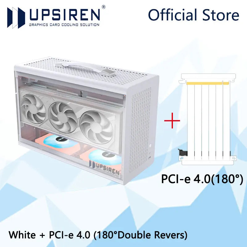 UPSIREN MD-1 ITX computer case，Support SFX power supply/ITX motherboard/graphics card（L） ≤380mm/Side-transparent portable case