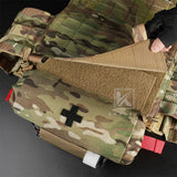 KRYDEX Tactical Roll Up Medic Pouch First Aid Trauma EMT IFAK Organizer Pouch Drop Dump Pouch for Vest Chest Rig Outdoor Gear