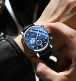 CHENXI Watches Luxury Men Waterproof Star Luminous Watch For Man High Quality Quartz Chronograph Leather Wristwatches Clock Male