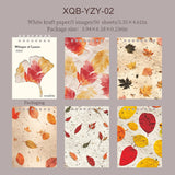 JIANWU Whisper of Leaves Series Vintage Texture Landscape Collage Scrapbook Material Paper Creative Junk Journal Stationery