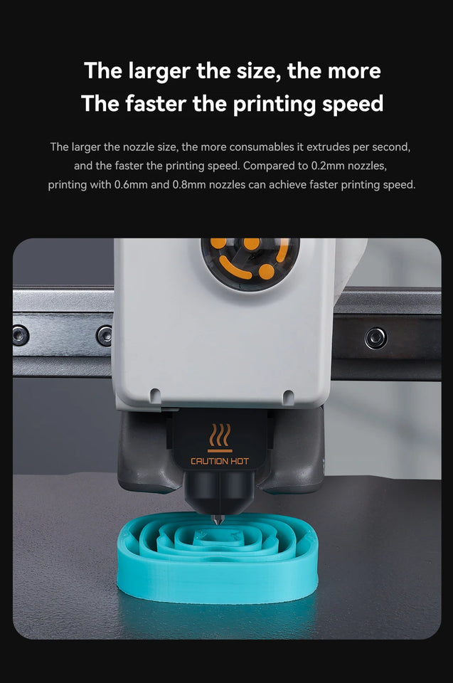 Hotend Kit For Bambu Lab A1/A1 Mini Fast Speed Hot End Assembly 0.2/0.4/0.6/0.8mm Hardened steel Nozzle 3D Printer Part