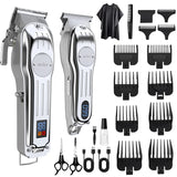Sejoy Professional Combo Kits Hair Clipper Electric Hair Trimmer Set For Men Rechargeable Cordless Haircut Machine for Barber