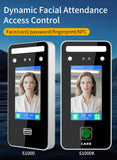 AI-Powered Biometric Fingerprint and Face Recognition 4.3in Turnstile Card Reader for Time Attendance and Access Control
