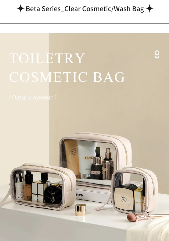 Tianzong Toiletry Bag Portable Travel Business Trip Cosmetics Bag Waterproof Transparent Cosmetic Bag