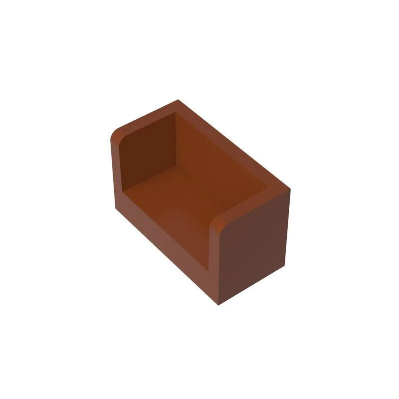 10Pcs 23969 Panel 1X2X1 Rounded Corner 2Sides Building Blocks MOC Accessories Compatible with Brick Children Toys
