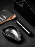 Coffee Bean Dosing Cup and RDT Spray Bottle Set, Kit For Espresso,Coffee Bar Accessories,Ceramic Single Dosing Tray For Coffee
