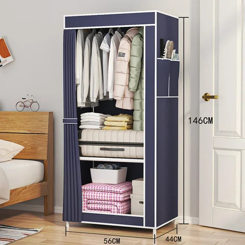 Simple Bedroom Closet Household Simple Assembly Cloth Closet Storage Closet Storage 5 Colors Simple Organizer Dustproof Foldable