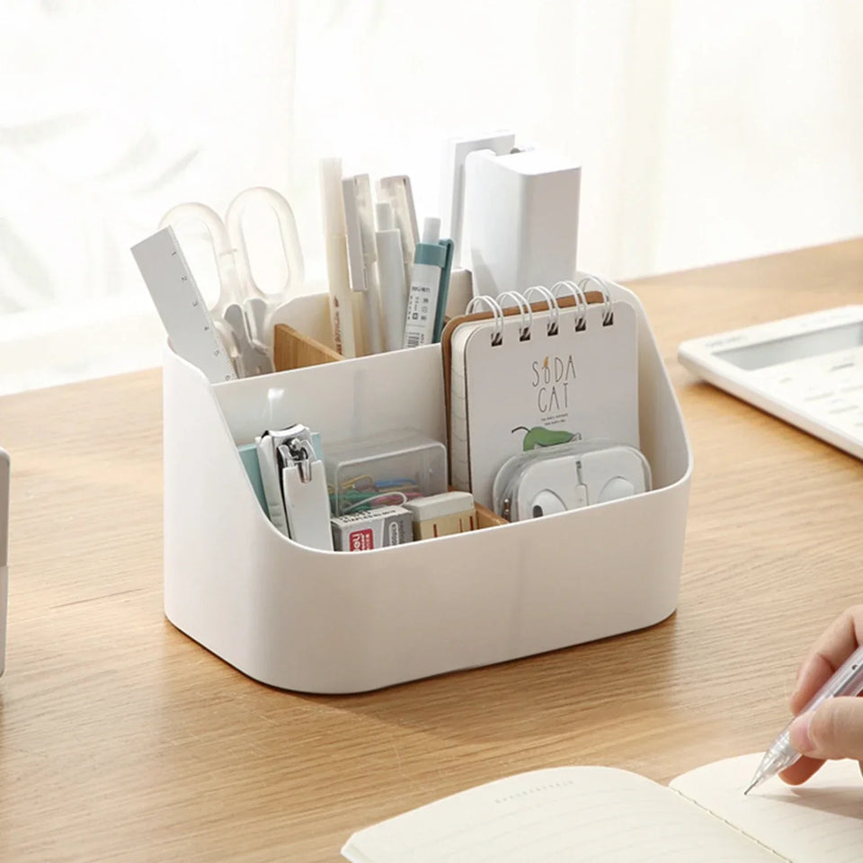 Desk Organizer, Office Supplies Organizers and Accessories, Makeup Brush Holder, Pen/Pencil Holder, Remote Control Holder