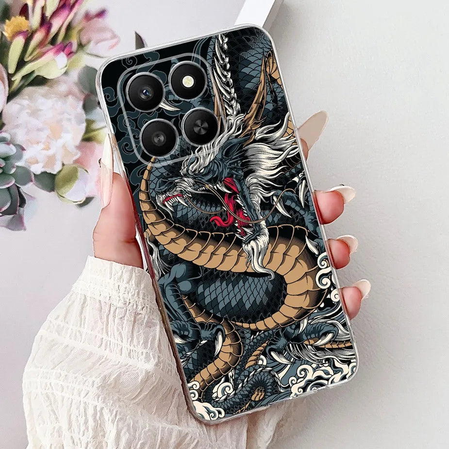 For Honor 400 Smart 5G Case LGN-NX1 Cute Cartoon Painted Cover Soft Slim Phone Case For Honor X7d HonorX7d Honor400 Smart Fundas