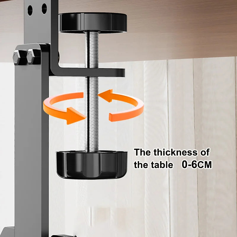 New No Punching Under Table Storage Rack Metal Cable Management Tray Standing Desk Organizer Cord Management Storage Accessories