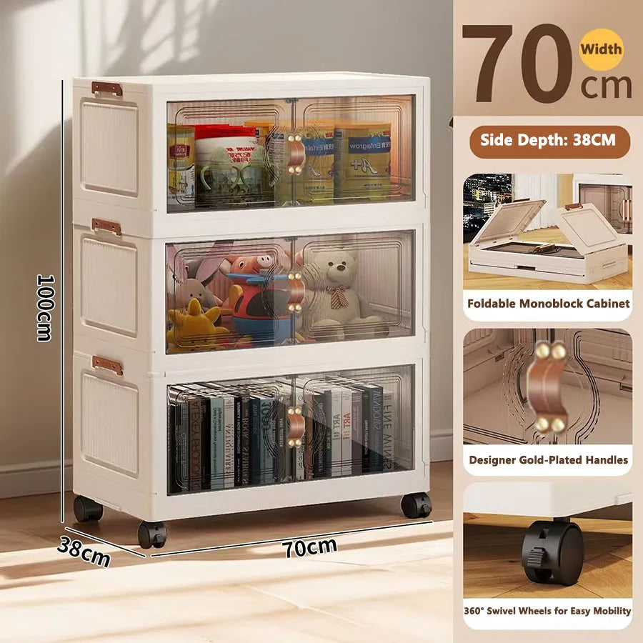 Multilayer Storage Closet Organizer for Multi-scene Use Home Organization Solution for Closets Pantry Or Garage