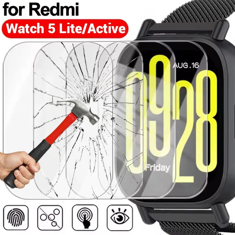 Tempered Glass for Redmi Watch 5 Lite Anti-scratch Protective Film for Redmi Watch5 Active HD Cover Smartwatch Screen Protector