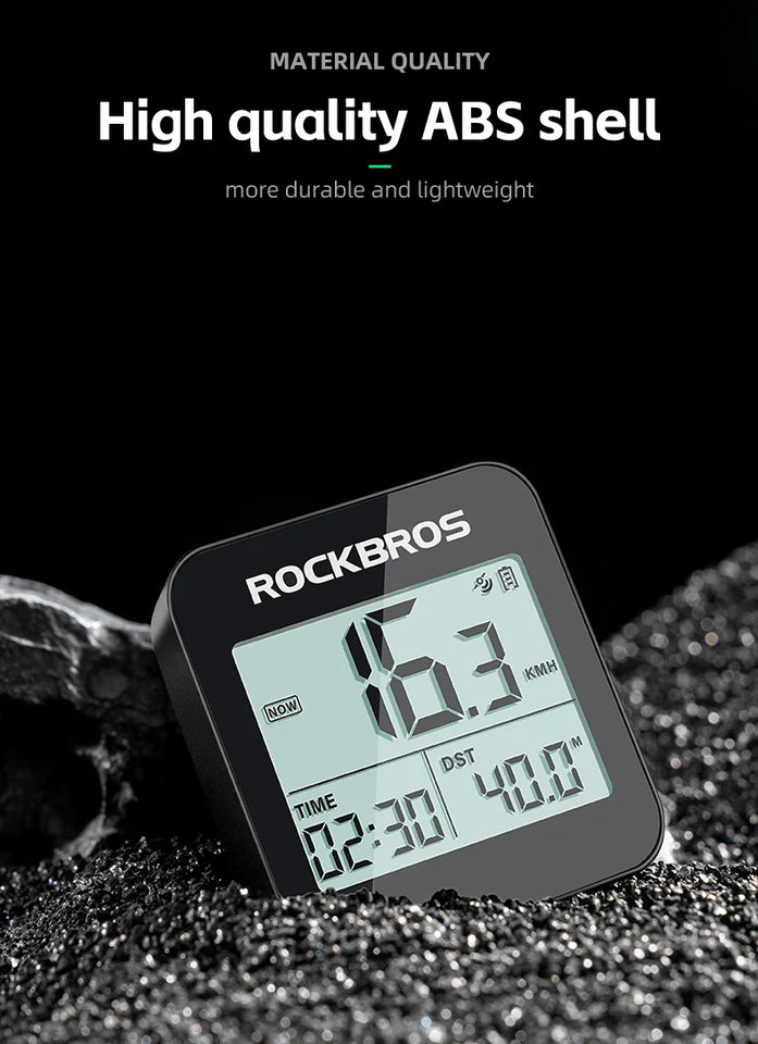 ROCKBROS Bike Computer GPS Speedometer Road Bike MTB IPX6 Waterproof Wireless Stopwatch Cycling Odometer Bicycle Accessories