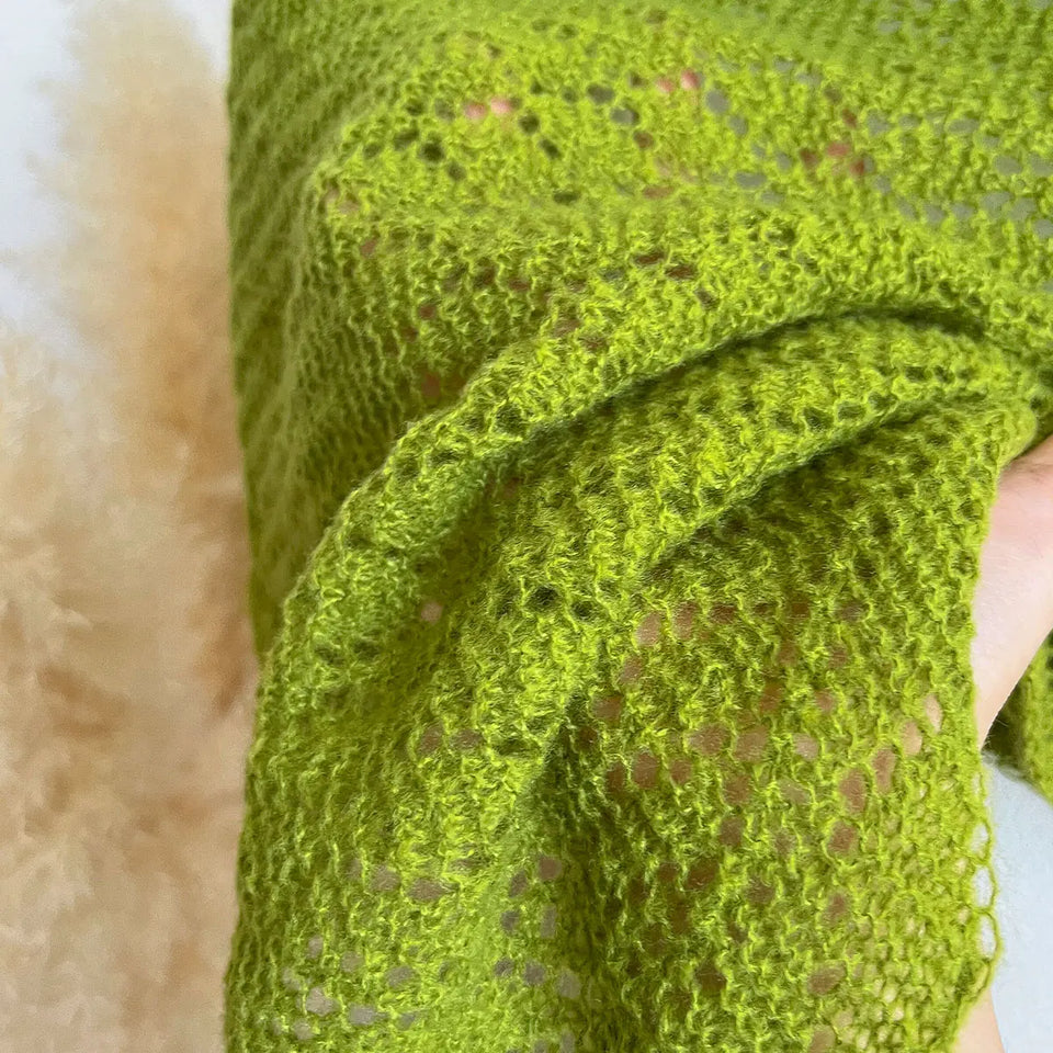 Korean Hollow Out Knitted Shawl Summer Air Conditioning Fake Collar Neck Guard Knit Thin Knotted Cape Shoulder Scarf For Women